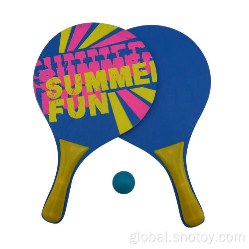 Beach Tennis Racquet Sports goods Wooden Beach Tennis Paddle Ball Manufactory